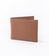 Hurley Wallet Leather Mens One and Only tan