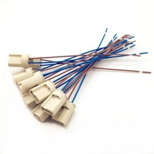 5PCS Lamp Holder G9 Light Pre-installed Cables Socket Solid Ceramic 18mm Base