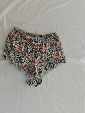 Ladies Sleep Shorts Gilly Hicks Size S Elastic Waist Green 26398