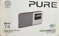 Pure Move T4 DAB/DAB+/FM/Bluetooth Radio. Complete Kit in Original Box. VGC &PWO