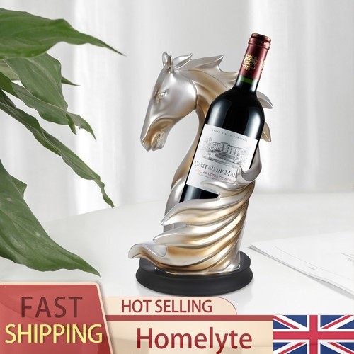Silver gold wine bottle holder - wine,
