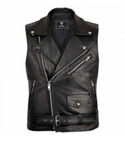 Men's Motorbike Leather Vest