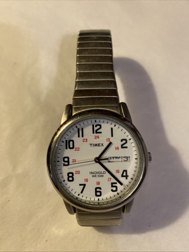 Timex indiglo men 30m silver - timex,
