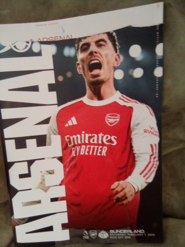 Arsenal sunderland program - arsenal,