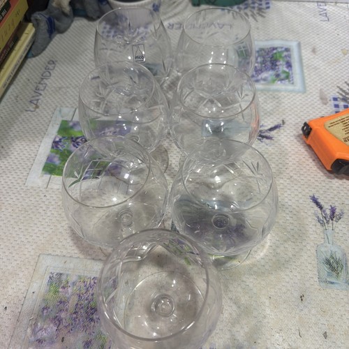 Set cut crystal brandy - set,