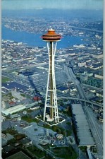Aerial View Postcard Seattle
