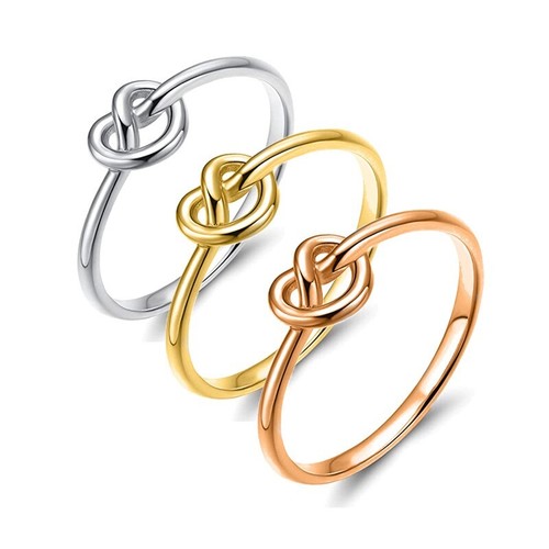 Pcs love knot ring simple - 1-,