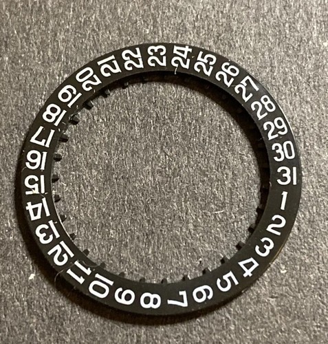 Black watch date disc - black,