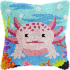 Colorful Axolotl Latch Hook
