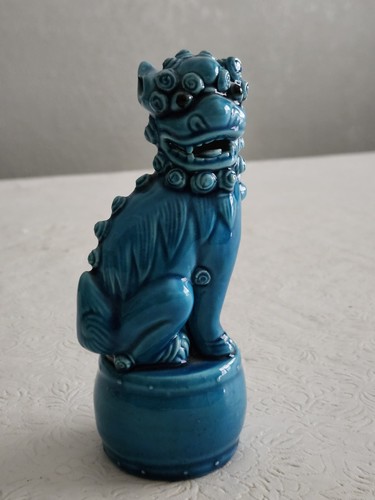 Foo lion dog - dog, turquoise