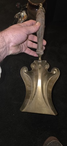 Antique fireside brass - brass, coal