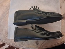 Zara Black DRESS PENNY LOAFERS