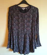 New! Fat Face women's floral blouse - UK 12 - viscose top Indian boho hippy