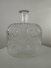 Nanny Still Riihimäen Lasi Grapponia clear art glass vase 1960's