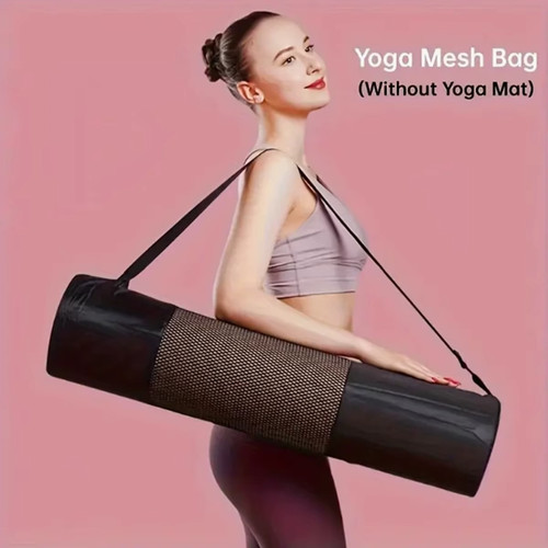 Black yoga mat carrying - black,