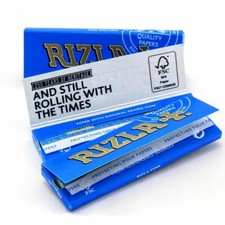 1//5/10/20/50/100 Rizla Blue Regular Size Rolling Papers - Fast Free Delivery