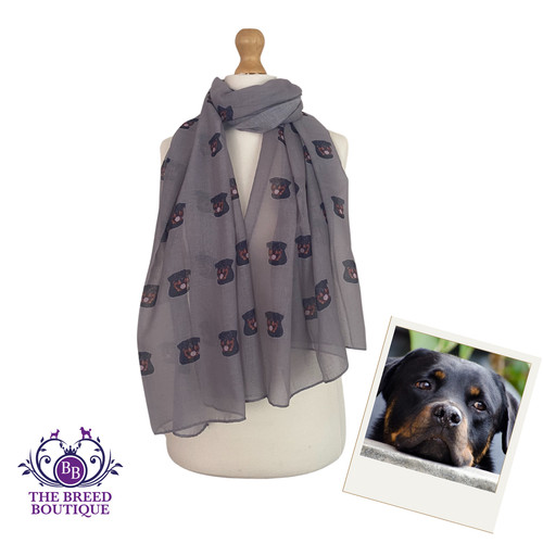 Rottweiler scarf ladies - rottweiler,
