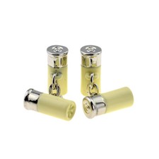 Silver & Cream Shotgun Cartridge Cufflinks - X2PSN358B