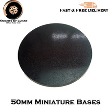 50mm Round Bases Miniature