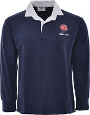 Dark blue England Rugby Shirt Navy Retro Classic Traditional English Top