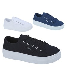Ladies platform canvas - ladies,