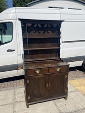 Georgian Welsh Kitchen Dresser in Solid Oak W:102 H:187 D:52 cm