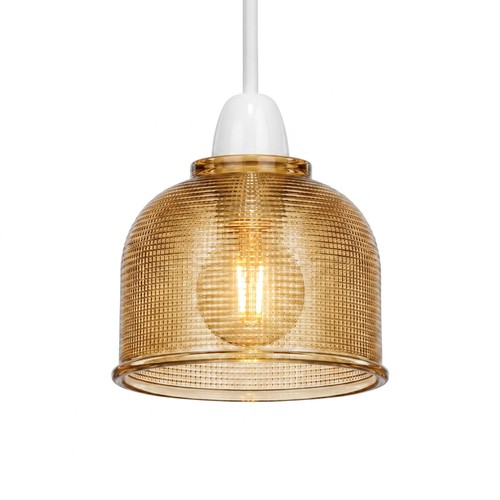14cm textured glass - lamp, shade