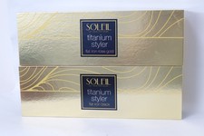 SOLEIL TITANIUM FLOATING PLATES STYLER FLAT IRON HAIR STRAIGHTNER -CHOOSE COLOUR