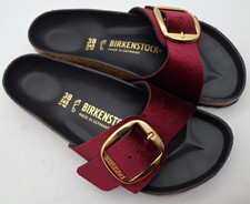 Birkenstock Big Buckle Maroon Velvet Madrid - UK 5, EUR 38 Regular