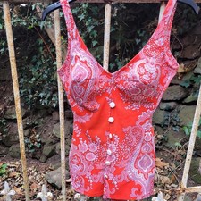 Vintage 60s 70s  Italian Red