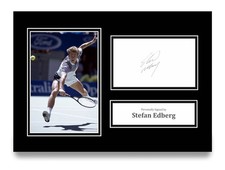 Stefan Edberg Signed A4 Photo