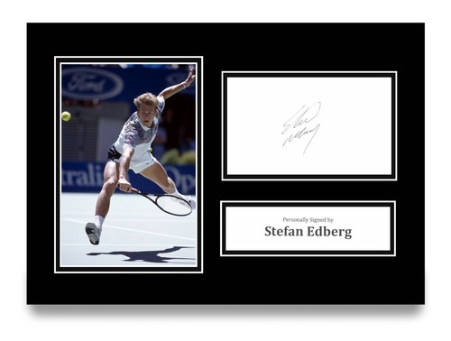 Stefan edberg signed photo - edberg, a4