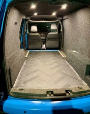 VW caddy  maxi - brand new carpet lined, spot lights,  power charging panel