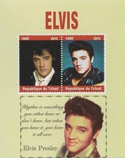 ELVIS PRESLEY ROCK N ROLL MUSIC 2015 MNH STAMP SHEETLET