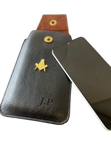 Personalised masonic leather - ,