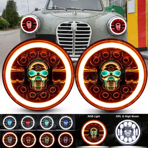 Inch rgb skull led - 7",