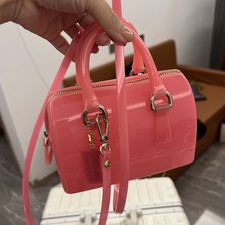 Mini Furla Candy Shoulder Bag Pink Made In Italy!