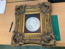 Antique Cast Marble Relief Plaque  In Gilded Frame E. W. WYON 1848