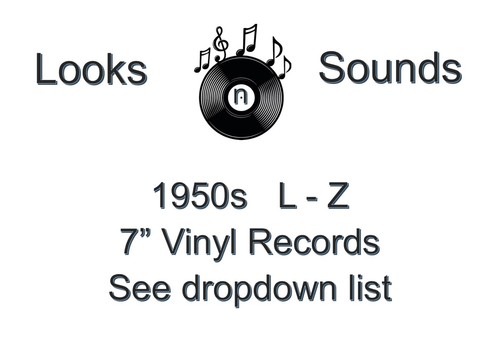 1950s vinyls various - 7",