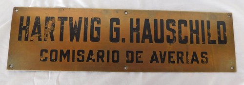Vtge ship brass - vtge, plate