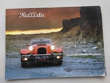 Panther Kallista 1.6 & 2.8 V6 Original Sales Brochure + Price List about 1982