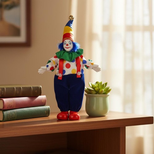 Ceramic clown doll collectible - doll,