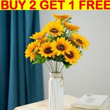 7 Heads Artificial Sunflowers