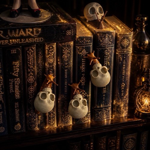 Skull snail spine hugger book - hugger,