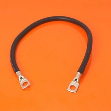 Quality 110 AMP 300mm Battery Lead Power Strap Earth Leisure Cable Lead - 16mm²