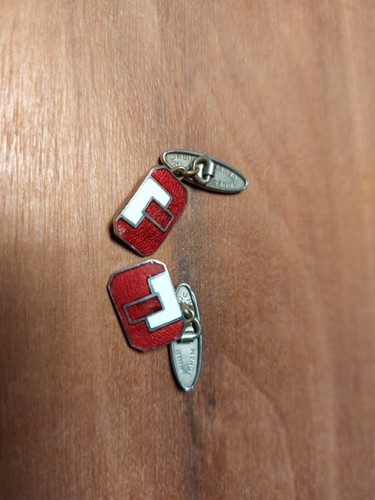Art deco enamel red - art,
