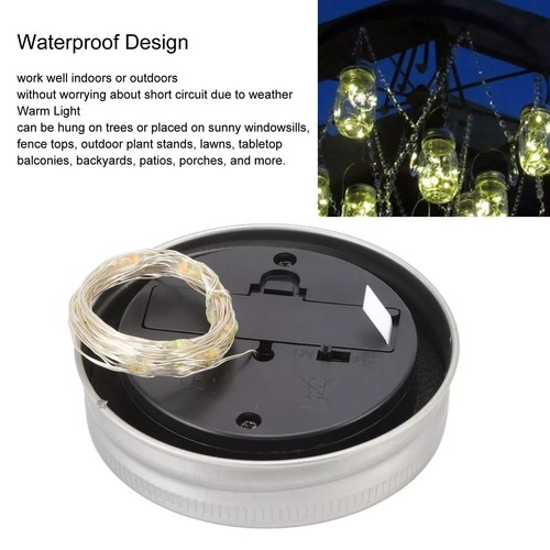 Outdoor solar mason jar lights - solar,