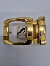 Lacoste Belt Buckle Gold and Silver Coloured Crocodile Alligator Emblem Metal
