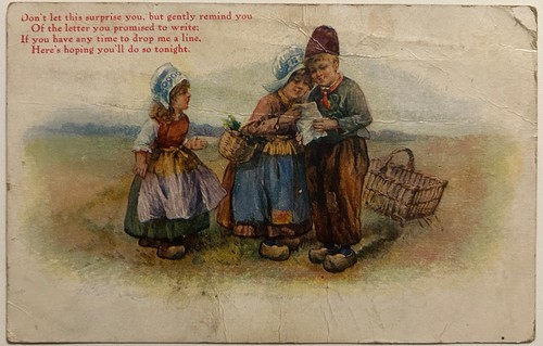 Vintage dutch children folk - children,