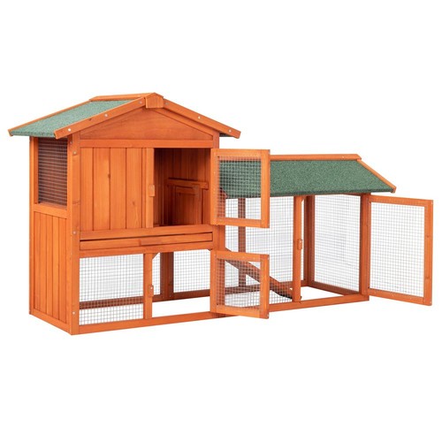 Wooden rabbit hutch - wooden,